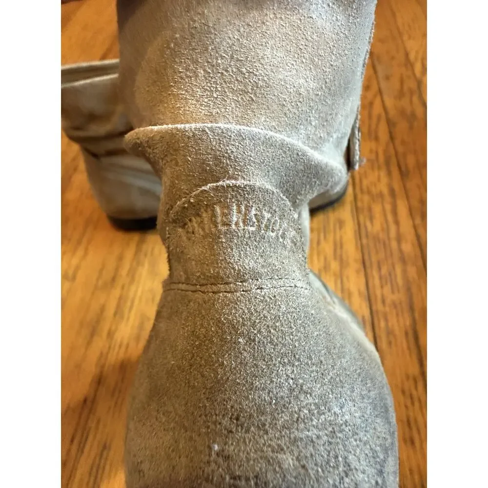 Birkenstock Boots Womens Size 9 40 Suede Ankle Booties Made in Portugal Zip - Picture 6 of 10